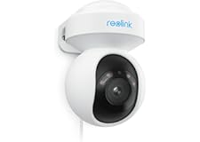 Reolink 4K PT Caméra de Surveillance PoE, Vision Nocturne en Couleur, 355° Pan & 50° Tilt Caméra IP, Suivi Automatique, Détec
