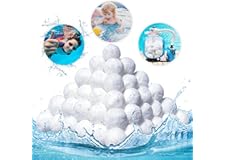Bohodiy Balle Filtrante Piscine,700g Balles Filtrantes pour systèmes de Filtre a Sable Piscine Remplacer 25kg de Sable Filtra