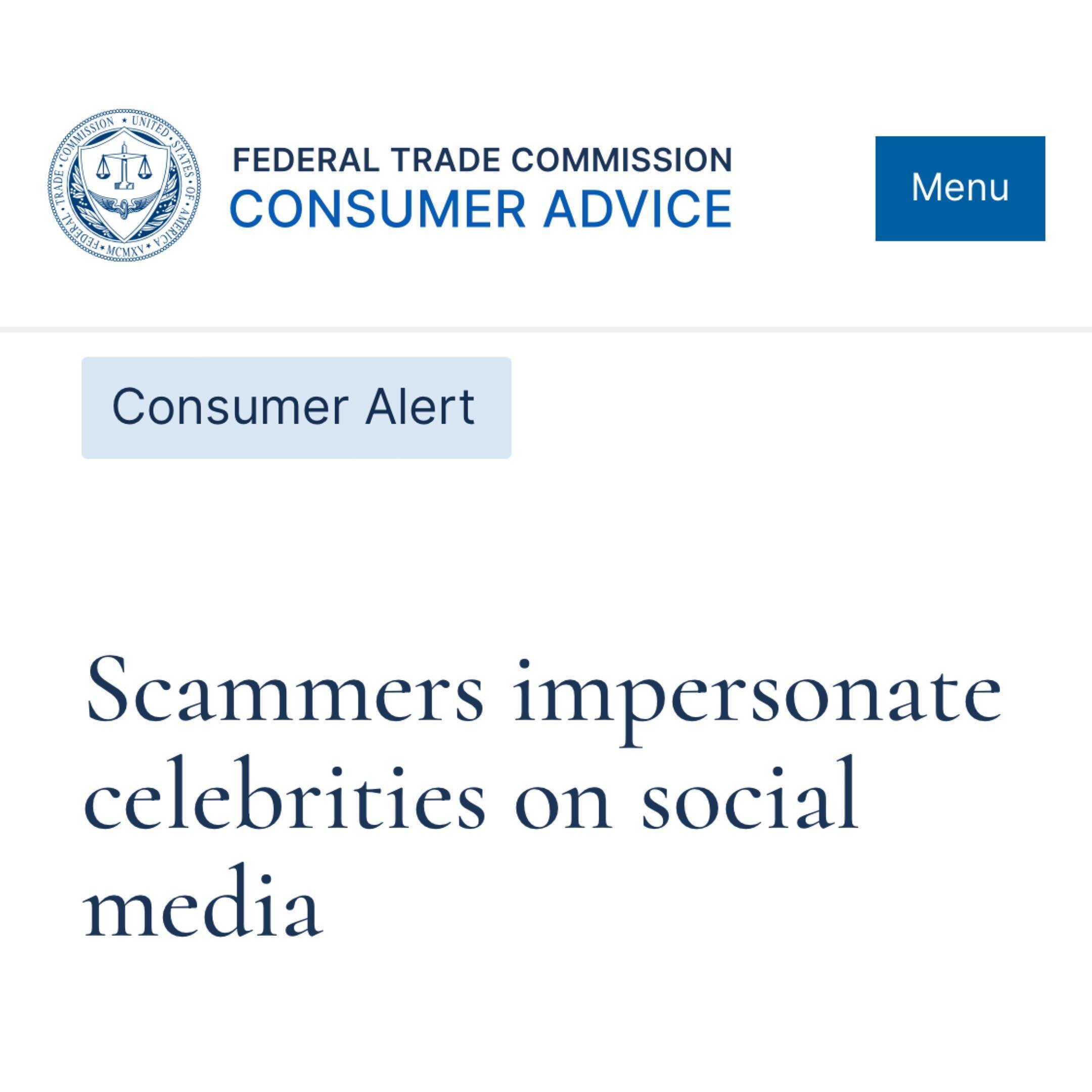 ATTENTION: Beware of scammers and imposters.  We will never ask for your personal information (or seek charitable donations/solicit employment opportunities) through an unsolicited eMail, phone call, text message or social media direct message. 

See