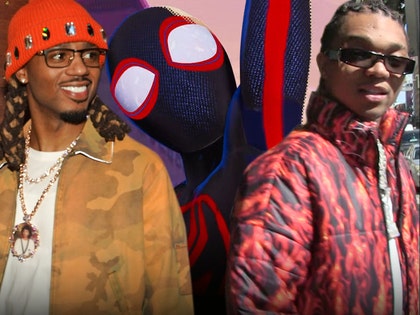 metro boomin and swae lee spiderman tmz getty 