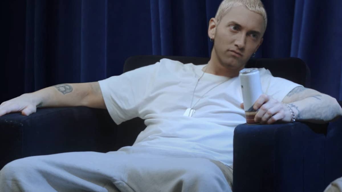 The late actor gets more than a few mentions on Em's latest album, 'The Death of Slim Shady.'