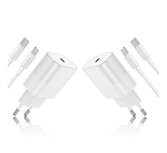 2Pack iPhone Rapide Chargeur Original 【Apple MFi Certifié】 20W USB C Power Delivery Adaptateur Secteur avec 2m Lightning Ca…