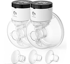 Bellababy Wearable Breast Pumps Hands Free Low Noise, Touch Screen Double Electric Breast Pumps Wireless Portable, 4 Modes …