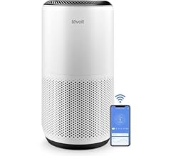 LEVOIT Air Purifiers for Large Home Bedroom 83m², CADR 400m³/h, Alexa Enabled, H13 HEPA Filter with PM2.5 Intelligent Air Q…