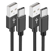 Aioneus Cable USB C, [1M/Lot de 2] Câble USB C Charge Rapide 3A Fil Chargeur Type C Tressé Cable USB vers USB C pour Samsun…