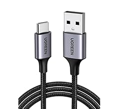 UGREEN Type C Cable 1M USB C Cable Nylon Braided Fast Charging USB Cord Charger Wire for Samsung Galaxy S24, Note 20, M52, …