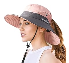 Sombreros de Sol para Mujeres, Sombrero con Protección Solar UV, Sombrero con ala Ancha para Exteriores, Sombrero Ajustable…