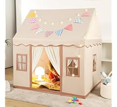 Large Kids Tent House Indoor,Toddler Play Tent With Birthday Party Decoration,Indoor Outdoor Play house for Baby Princess C…