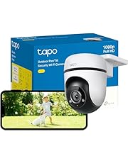 TP-Link Tapo Caméra Surveillance WiFi extérieur 360° 1080p C500, Vision nocturne,Notifications en temps réel, Détection de personne, Suivi de mouvement, Étanche IP65 Télécommande,Compatible avec Alexa