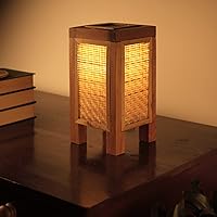 kraftinn Bamboo Contemporary Table Lamp (Natural Brown)