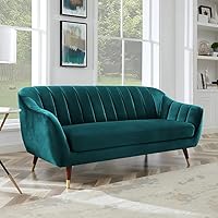 WESTERN WOOD ART 3-Person Sofa Featuring Two Cushioning Great for Living Rooms, Dining Rooms, hallways, and Offices...