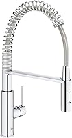 GROHE Get Single Lever Sink Mixer | Faucet with Professional Shower Head and Dual Spray | Swivel Spout 360° | Kitchen...