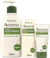 Aveeno daily moisturizing cream 100ml, Aveeno daily moisturizing lotion 300ml and Free Aveeno daily moisturizing hand...