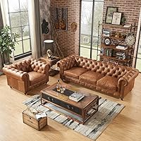 WESTERN WOOD ART Classic & Traditional 3+1= 4 Seater Luxury Chesterfield Sofa for looking in luxurious design. for...