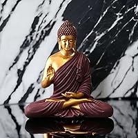 Swarn House Decor's Beautiful Sitting Buddha Idol Statue for Home & Garden Living Room | Healing Spirit Blessing Buddha...