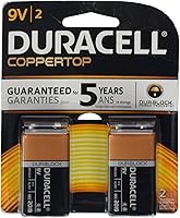 Duracell - 9V Alkaline MN1604B2 Batteries Long Lasting Power - Pack of 2 - 10 Years Shelf Life