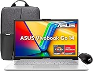 ASUS Laptop Vivobook Go 14/E1404FA-NK480W/AMD Ryzen 5-7520U 4 núcleos/8GB RAM/512GB SSD/Plata/Windows 11/Mouse y Mochila/Teclado en Español(Grantía y Servicio en México)