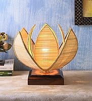 Devansh Wood Bamboo Table Lamp