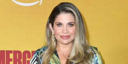 Danielle Fishel at the "Emergency" premiere at Directors Guild Of America on May 12, 2022 in Los Angeles.