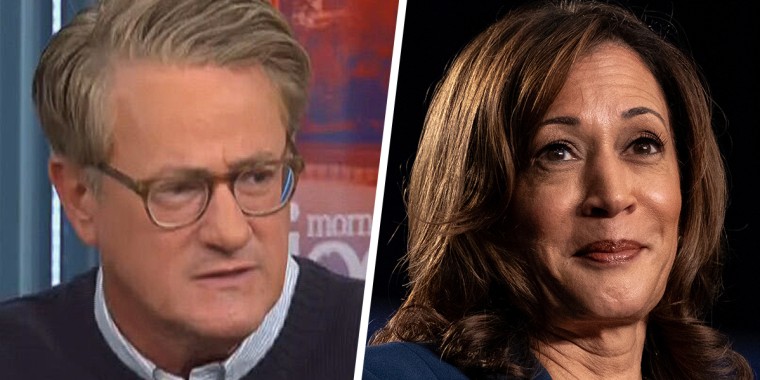 Joe Scarborough and Kamala Harris