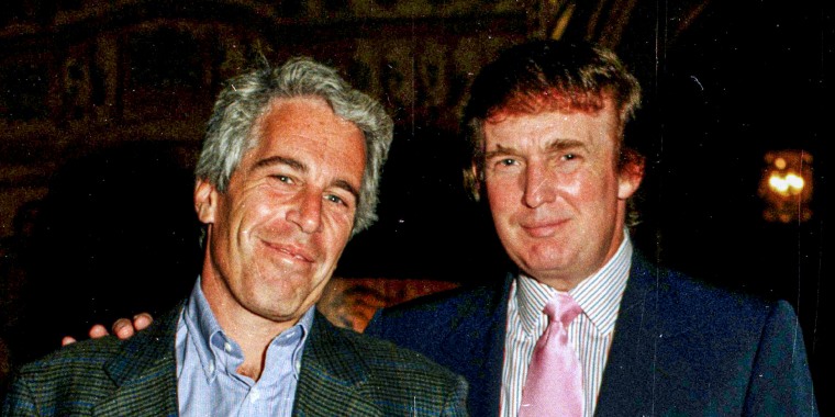 Jeffrey Epstein and Donald Trump.