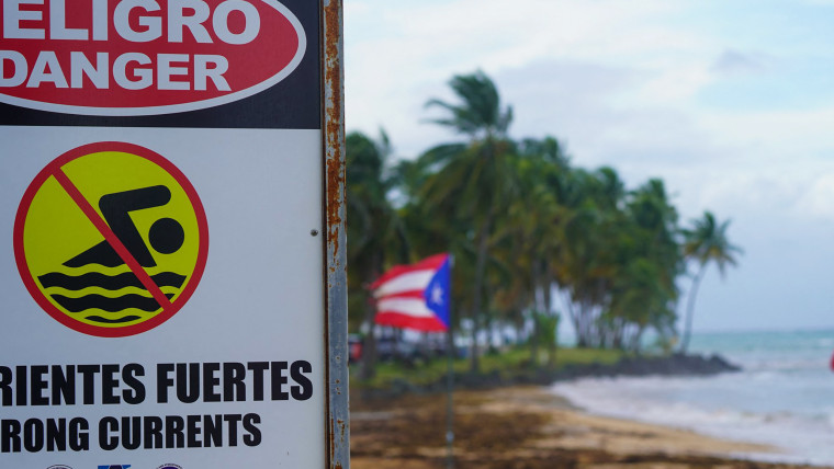 Ernesto is about 300 miles (480kms) east southeast of Puerto Rico, according to the US National Hurricane Center and predicts the storm will reach the island by late August 13.