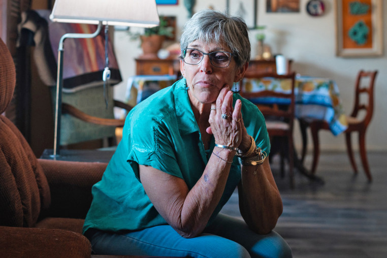 Barbara Quarrel, a former nurse who worked for Memorial Medical Center for 30 years, at her home in Las Cruces, N.M.