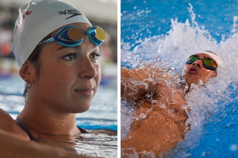 Yazan Al Bawwab and Valerie Tarazi train in Paris on July 12, 2024.