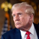 Donald Trump speaks to reporters during a news conference at his Mar-a-Lago estate in Palm Beach, Fla.