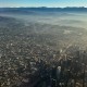 An aerial image of the Los Angeles area skyline in July.