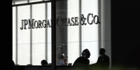 JPMorgan Chase & Co. sign silhouette nyc new york