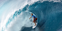 Image: Alan Cleland Quininez of Team Mexico rides a wave