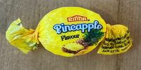 A pineapple flavored candy filled with a potentially lethal dose of methamphetamine is displayed in Auckland, New Zealand, on August 13, 2024.