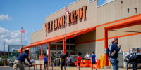 Street view of a Home Depot store.