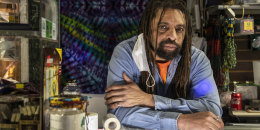 Marijuana activist Ed Forchion, who calls himself NJ Weedman, at his restaurant NJ Weedman's Joint in Trenton, N.J., on Feb. 12, 2021.