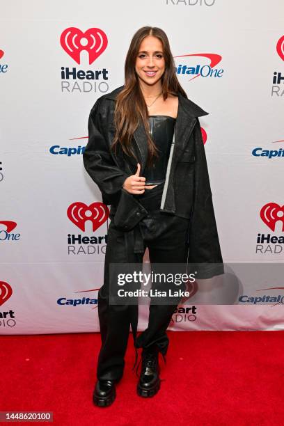 Tate McRae attends iHeartRadio Q102’s Jingle Ball 2022 Presented by Capital One at Wells Fargo Center on December 12, 2022 in Philadelphia,...