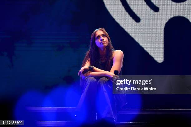 Tate McRae performs onstage at iHeartRadio Power 96.1’s Jingle Ball 2022 Presented by Capital One at State Farm Arena on December 15, 2022 in...