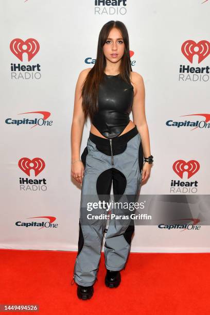 Tate McRae attends iHeartRadio Power 96.1’s Jingle Ball 2022 Presented by Capital One at State Farm Arena on December 15, 2022 in Atlanta, Georgia.