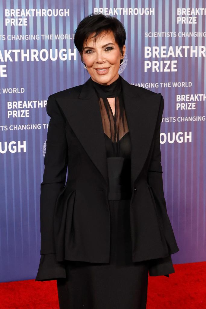 Kris Jenner at the 2024 Breakthrough Prize Ceremony.