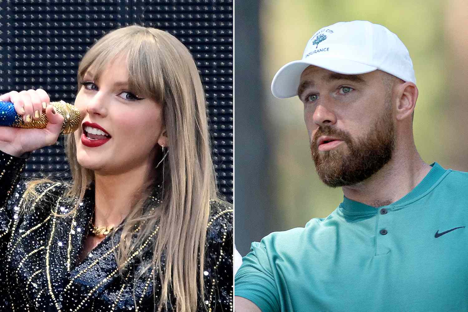 Taylor Swift and Travis Kelce 