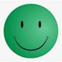 No Background Green Smiley-Face