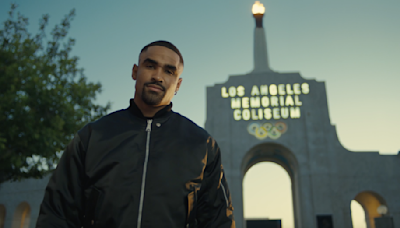 Jalen Hurts and NFL Welcome Flag Football to 2028 Olympics with Light Up Handover | LBBOnline