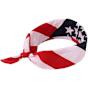 Smiley Face with American Flag Bandana PNG