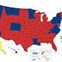 United States Political Map USA by Party