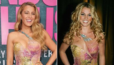 Blake Lively wore Britney Spears 2002 Versace dress at movie premiere