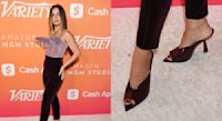 Addison Rae Complements Cone Bra Top With Jimmy Choo Mules at Variety Power of Young Hollywood Event