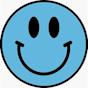 Light Blue Smiley-Face Glitter