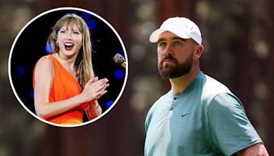 Travis Kelce Reacts to Fan s Taylor Swift Diss After He Messes Up Golf Shot - E! Online