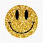 Glitter Smiley-Face Stickers