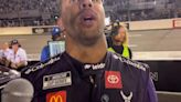 A frustrated Bubba Wallace after the Cook Out 400 at Richmond